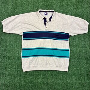 Vintage 90s Greenline International Striped Polo T-shirt